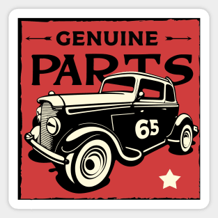 Vintage Genuine Car Parts Sticker